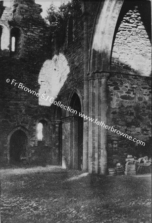 BOYLE ABBEY  NORTH TRANCEPT AND CHAPELS FROM SOUTH WEST CORNER   SOUTH TRANSEPT